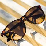 Knockaround Mai Tais Polarized Sunglasses for Women & Men - Impact Resistant Lenses & Full UV400 Protection, Tortoise Shell Frames/Brown Lenses