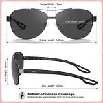 CARFIA Polarized Sunglasses for Women UV Protection Ultra-Lightweight Comfort Metal Frame Driving Glasses CA3210