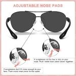 CARFIA Polarized Sunglasses for Women UV Protection Ultra-Lightweight Comfort Metal Frame Driving Glasses CA3210