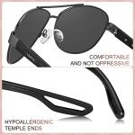 CARFIA Polarized Sunglasses for Women UV Protection Ultra-Lightweight Comfort Metal Frame Driving Glasses CA3210