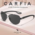 CARFIA Polarized Sunglasses for Women UV Protection Ultra-Lightweight Comfort Metal Frame Driving Glasses CA3210