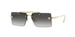 Versace VE2245 10028G 60MM Gold/Grey Gradient Rectangular Sunglasses for Women +BUNDLE with ACCESSORY EYEWEAR KIT