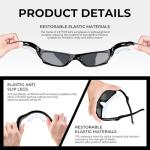 VATTER Kids Polarized Sports Sunglasses for Boys and Girls – UV400 Protection, Flexible Frame with Strap, Outdoor Eye Protection for Toddlers and Youth 816 black blue lense