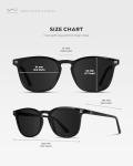 WearMe Pro WMP Eyewear - Men's Polarized Modern Rounded Square Sunglasses