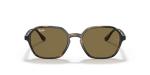 Ray-Ban RB4361 Round Sunglasses, Havana/Dark Brown, 52 mm