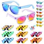 Kids Sunglasses Party Favors - Boys Girls Age 3-8 Birthday Goodie Bags Stuffers, Neon Sunglasses with UV 400 Protection for Kids Classroom Favors - 24 Packs