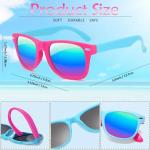 Oleitodh 60 Pcs Kids Neon Sunglasses, UV400 Protection, 80s 90s Retro Sunglasses for Boys & Girls Age 3-8, Beach & Pool Party Supplies,12 Colors