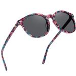 DUCO Polarized Sunglasses for Women Retro Round Women's Sunglasses Classic Vintage UV400 Shades DC1230