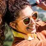 goodr Three Parts Tee Polarized Sunglasses, Medium Sized (OG), Light Brown Translucent Frame with Copper Non-Reflective Glare Reducing Lenses, UV400 Protection, No Slip, No Bounce