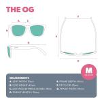 goodr Three Parts Tee Polarized Sunglasses, Medium Sized (OG), Light Brown Translucent Frame with Copper Non-Reflective Glare Reducing Lenses, UV400 Protection, No Slip, No Bounce