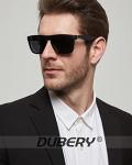 DUBERY Classic Polarized Sunglasses for Men Women Retro 100% UV Protection Driving Sun Glasses D731,2 Pack (Black/Black+Black/Black)