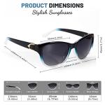 LVIOE Polarized Sunglasses for Women, Classic Fashion Sunglasses Anti Glare 99.99% UV Protection