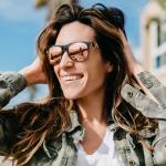 Blenders Eyewear M Class X2 – Polarized Sunglasses – Round Lens, Spring Loaded Hinge – 100% UV Protection – For Women – Crystal Wave