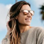 Blenders Eyewear M Class X2 – Polarized Sunglasses – Round Lens, Spring Loaded Hinge – 100% UV Protection – For Women – Crystal Wave