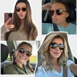 KUGUAOK Polarized Aviator Sunglasses for Women Men Fashion UV Protection Tangle Free Sun Glasses Vintage Trendy Shades