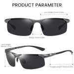 DUCO Mens Sunglasses Polarized Sports Fishing Running Driving Carbon Fiber Sunglasses for Men UV400 Protection DC8277