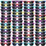 Oleitodh 64 Pack Kids Sunglasses Party Favors, Kid's Neon Sunglasses Bulk, Childrens Sunglasses Boys Girls Eyewear Pack for Goody Bag Fillers Summer Beach Pool Birthday Party Supplies