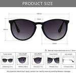 SUNGAIT 3 Pairs Premium Vintage Round Sunglasses for Women Men Classic Retro Trendy Style
