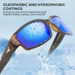 KastKing Skidaway Polarized Sport Sunglasses for Men and Women,Ideal for Driving Fishing Cycling and Running,UV Protection