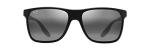 Maui Jim Men's Pailolo Polarized Rectangular Sunglasses Pure Collection, Black/Neutral Grey, Large