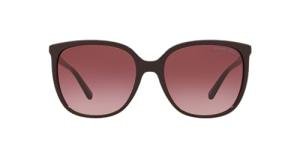 Michael Kors MK2137U Anaheim Universal Fit Square Sunglasses, Cordovan/Cordovan Gradient, 57 mm
