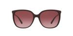 Michael Kors MK2137U Anaheim Universal Fit Square Sunglasses, Cordovan/Cordovan Gradient, 57 mm