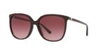 Michael Kors MK2137U Anaheim Universal Fit Square Sunglasses, Cordovan/Cordovan Gradient, 57 mm