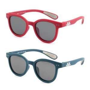 EYEBUDDY Toddler Sunglasses Age 2-4/3-5: Kids Polarized Sun Glasses for Boys/Girls 2-pack, UV 400 Shades for Children Age 3-8