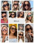 DIFF Bella Oversized Square Sunglasses for Women | Espresso Tortoise + Grey | 100% UV Polarized Protection