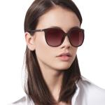 Michael Kors MK2137U Anaheim Universal Fit Square Sunglasses, Cordovan/Cordovan Gradient, 57 mm