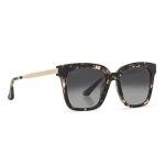 DIFF Bella Oversized Square Sunglasses for Women | Espresso Tortoise + Grey | 100% UV Polarized Protection