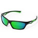 ACBLUCE Kids Sunglasses for Boys Girls Polarized Child Toddler Sports Baseball Running Cycling Beach Green Glasses for age 3 4 5 6 7