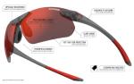 Tifosi Optics Seek FC 2.0 Sunglasses (Gloss Black, Enliven Golf)