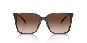 Michael Kors MK2197U Canberra Universal Fit Sunglasses, Dark Tortoise/Brown Gradient, 56 mm