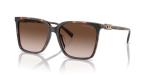 Michael Kors MK2197U Canberra Universal Fit Sunglasses, Dark Tortoise/Brown Gradient, 56 mm
