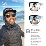 Knockaround Fast Lanes Polarized Sunglasses With Full UV400 Protection For Men And Women, With Matte Black Frames/Black Lenses
