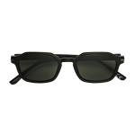 French Connection Women's Peggy Sunglasses Square, Black, 35mm
