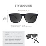 Knockaround Fast Lanes Polarized Sunglasses With Full UV400 Protection For Men And Women, With Matte Black Frames/Black Lenses
