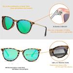 HJSTES Polarized Kids Sunglasses for Girls Boys, 100% UV Protection for Children Sun Glasses, 50MM(Pink Frame/Pink Mirrored+Leopard Frame/Green Mirrored)