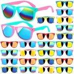 GINMIC Kids Sunglasses Bulk, 24Pack Neon Sunglasses Party Favors with UV400 Protection for Kids, Boys and Girls, Neon Sunglasses For Kids Boys Girls Age 3-8.
