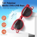 EYEBUDDY Toddler Sunglasses Age 2-4/3-5: Kids Polarized Sun Glasses for Boys/Girls 2-pack, UV 400 Shades for Children Age 3-8