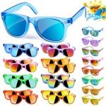 Kids Sunglasses Bulk Party Favors - 16 Packs Boys Girls Sunglasses for Kids Age 3-8 with UV 400 Protection, Neon Sunglasses for Kids Party