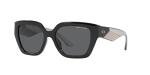 Armani Exchange A|X Womens Ax4125su Universal Fit Rectangular Sunglasses, Shiny Black/Dark Grey, 54 mm