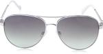 Jessica Simpson J5596 Classic Metal Aviator Pilot UV400 Protection-Glamorous Sunglasses for Women, 60mm, Silver & Aqua, 60 mm