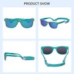 COCOSAND Flexible Baby Sunglasses with Strap Polarized UV Protection for Toddler Infant Newborn Boys Grils Age 0-24 Months
