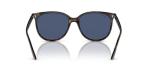 Ray-Ban Women's RB4378 Square Sunglasses, Havana/Dark Blue, 54 mm