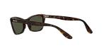 Ray-Ban Women's RB2299 Lady Burbank Cat Eye Sunglasses, Havana/Green, 52 mm