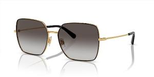 Dolce & Gabbana DG2242-13348G Sunglasses Black Gold/Grey Gradient 57mm