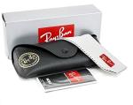 Ray-Ban RB2132 646231 55MM NEW WAYFARER Square Sunglasses For Men For Women +BUNDLE with ACCESSORY EYEWEAR KIT(Rubber Black on Black/Crystal Lens G-15 Green)+