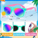 24Pack Kids Sunglasses Bulk Party Favors for Kids 4-8 Neon Toddler Sunglasses Goodie Bag Stuffer Summer UV400 Protection Classroom Prizes Outdoor Pool Birthday Party Supplier Class Prizes Box Gifts